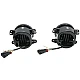 Set 2 proiectoare ceata cu DRL Angel Eyes 89 milimetri 3.5” cu 3 functii alb cu semnal galben Set 2 proiectoare ceata cu DRL Angel Eyes 89 milimetri 3.5” cu 3 functii alb cu semnal galben