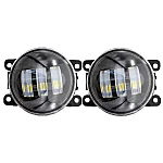 Set 2 proiectoare ceata LED Dacia Renault Nissan lumina alb + galben