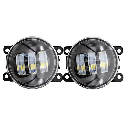 Set 2 proiectoare ceata LED Dacia Renault Nissan lumina alb + galben Set 2 proiectoare ceata LED Dacia Renault Nissan lumina alb + galben
