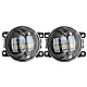 Set 2 proiectoare ceata LED Dacia Renault Nissan lumina alb + galben Set 2 proiectoare ceata LED Dacia Renault Nissan lumina alb + galben