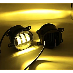 Set 2 proiectoare ceata LED Dacia Renault Nissan lumina alb + galben Set 2 proiectoare ceata LED Dacia Renault Nissan lumina alb + galben