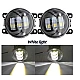 Set 2 proiectoare ceata LED Dacia Renault Nissan lumina alb + galben Set 2 proiectoare ceata LED Dacia Renault Nissan lumina alb + galben