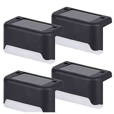 Set 4 lampi solare pentru trepte cu lumina calda Set 4 lampi solare pentru trepte cu lumina calda