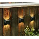 Set 4 lampi solare exterioare pentru perete iluminare sus/jos 8 LED Set 4 lampi solare exterioare pentru perete iluminare sus/jos 8 LED