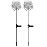 Set 2 Lampi solare sub forma de Papadie alb cald