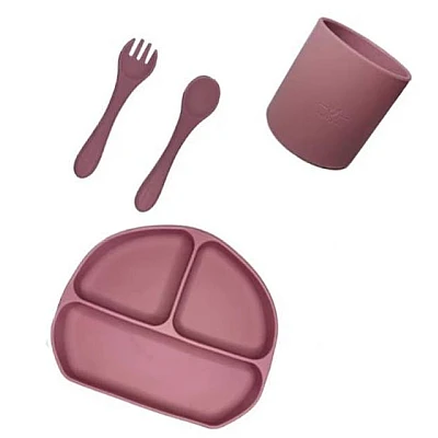 Set Tacamuri Diversificare Bebelusi Din Silicon Pahar Lingurita Furculita Roz Set Tacamuri Diversificare Bebelusi Din Silicon Pahar Lingurita Furculita Roz