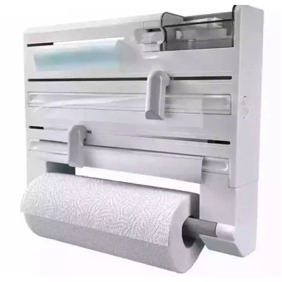 Dispenser triplu de bucatarie cu montare pe perete