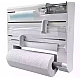 Dispenser triplu de bucatarie cu montare pe perete Dispenser triplu de bucatarie cu montare pe perete