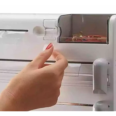 Dispenser triplu de bucatarie cu montare pe perete Dispenser triplu de bucatarie cu montare pe perete