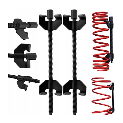 Set 2 Prese pentru demontare arcuri suspensie auto lungime 380mm Set 2 Prese pentru demontare arcuri suspensie auto lungime 380mm