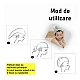 Prosop de baie pentru copii tip Turban din microfriba pentru uscarea parului model pisicuta Prosop de baie pentru copii tip Turban din microfriba pentru uscarea parului model pisicuta
