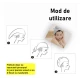 Prosop de baie pentru copii tip Turban din microfriba pentru uscarea parului model pisicuta