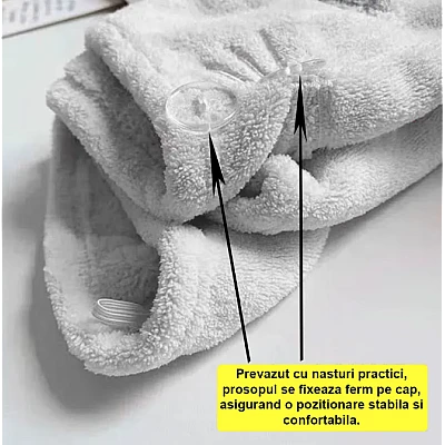 Prosop de baie pentru copii tip Turban din microfriba pentru uscarea parului model pisicuta Prosop de baie pentru copii tip Turban din microfriba pentru uscarea parului model pisicuta