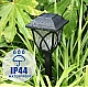 Set 6 lampi solare pentru gradina tip felinar negre Set 6 lampi solare pentru gradina tip felinar negre