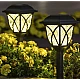 Set 6 lampi solare pentru gradina tip felinar negre Set 6 lampi solare pentru gradina tip felinar negre