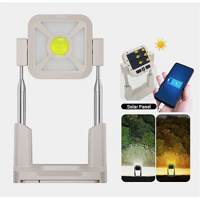 Lampa multifunctionala cu incarcare solara CH 23060B cu suport telescopic 165 cm Lampa multifunctionala cu incarcare solara CH 23060B cu suport telescopic 165 cm