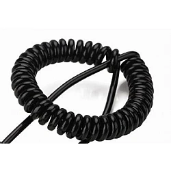 Cablu de date USB la USB type C spiralat negru Cablu de date USB la USB type C spiralat negru
