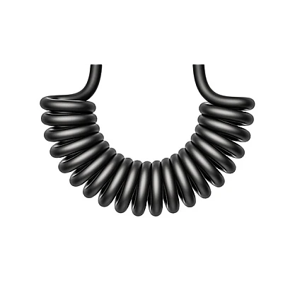 Cablu de date USB la iPhone Lightning spiralat negru Cablu de date USB la iPhone Lightning spiralat negru