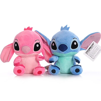 Set 2 Jucarii de Plus Stitch si Angel de 20 cm Set 2 Jucarii de Plus Stitch si Angel de 20 cm