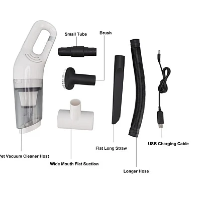 Aspirator ALB de mana JB-168 portabil silentios aspiratie puternica cu Usb 120W Alb Aspirator ALB de mana JB-168 portabil silentios aspiratie puternica cu Usb 120W Alb
