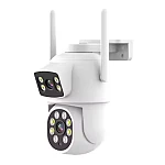 Camera de supraveghere cu lentila duala de 4MP x 2 WIFI 2.4GHZ Audio bidirectionala