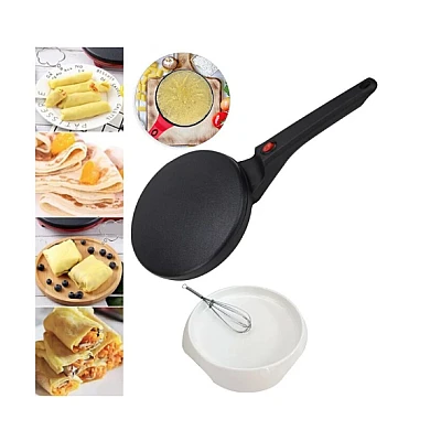 Tigaia electrica pentru clatite 20 cm NEAGRA Tigaia electrica pentru clatite 20 cm NEAGRA