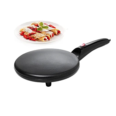Tigaia electrica pentru clatite 20 cm NEAGRA Tigaia electrica pentru clatite 20 cm NEAGRA