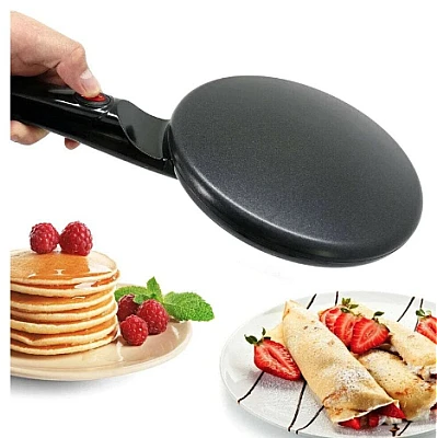 Tigaia electrica pentru clatite 20 cm NEAGRA Tigaia electrica pentru clatite 20 cm NEAGRA