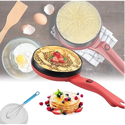 Tigaia electrica pentru clatite 20 cm ROSIE Tigaia electrica pentru clatite 20 cm ROSIE