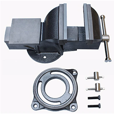 Menghina de Banc Rotativa cu Nicovala 125mm Fonta Negru Menghina de Banc Rotativa cu Nicovala 125mm Fonta Negru