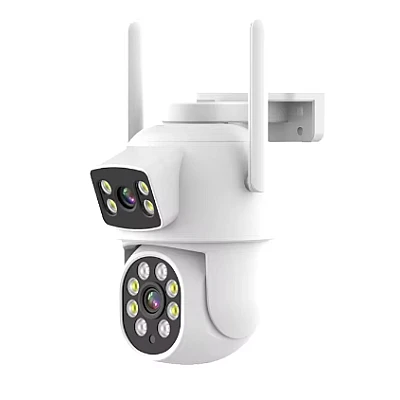 Camera de supraveghere cu lentila duala de 4MP x 2 WIFI Camera de supraveghere cu lentila duala de 4MP x 2 WIFI