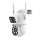 Camera de supraveghere cu lentila duala de 4MP x 2 WIFI Camera de supraveghere cu lentila duala de 4MP x 2 WIFI