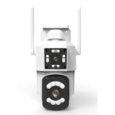 Camera de supraveghere WIFI cu lentila duala 4K Rezolutie 3MP Camera de supraveghere WIFI cu lentila duala 4K Rezolutie 3MP