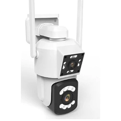 Camera de supraveghere WIFI cu lentila duala 4K Rezolutie 3MP Camera de supraveghere WIFI cu lentila duala 4K Rezolutie 3MP
