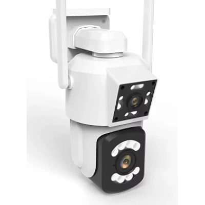 Camera de supraveghere WIFI cu lentila duala 4K Rezolutie 3MP Camera de supraveghere WIFI cu lentila duala 4K Rezolutie 3MP