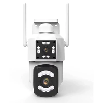 Camera de supraveghere WIFI cu lentila duala 4K Rezolutie 3MP Camera de supraveghere WIFI cu lentila duala 4K Rezolutie 3MP