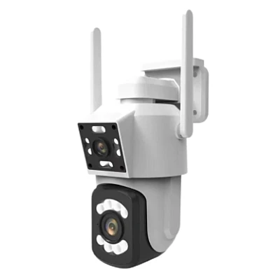 Camera de supraveghere WIFI cu lentila duala 4K Rezolutie 3MP Camera de supraveghere WIFI cu lentila duala 4K Rezolutie 3MP