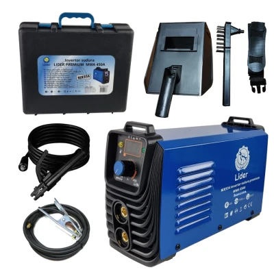 Aparat de sudura MX934 tip invertor LIDER MMA450A de 450Ah cablu electrod 3 metri afisaj electronic protectie supraincalzire Aparat de sudura MX934 tip invertor LIDER MMA450A de 450Ah cablu electrod 3 metri afisaj electronic protectie supraincalzire