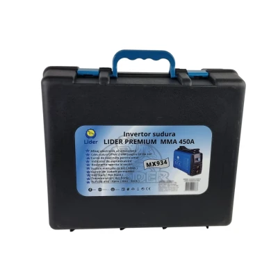 Aparat de sudura MX934 tip invertor LIDER MMA450A de 450Ah cablu electrod 3 metri afisaj electronic protectie supraincalzire Aparat de sudura MX934 tip invertor LIDER MMA450A de 450Ah cablu electrod 3 metri afisaj electronic protectie supraincalzire