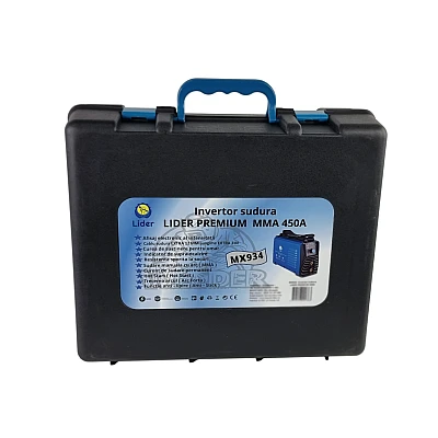 Aparat de sudura MX934 tip invertor LIDER MMA450A de 450Ah cablu electrod 3 metri afisaj electronic protectie supraincalzire Aparat de sudura MX934 tip invertor LIDER MMA450A de 450Ah cablu electrod 3 metri afisaj electronic protectie supraincalzire