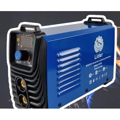 Aparat de sudura MX934 tip invertor LIDER MMA450A de 450Ah cablu electrod 3 metri afisaj electronic protectie supraincalzire Aparat de sudura MX934 tip invertor LIDER MMA450A de 450Ah cablu electrod 3 metri afisaj electronic protectie supraincalzire
