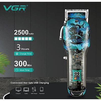 Masina profesionala de tuns parul VGR V 685 Salon Series display led Masina profesionala de tuns parul VGR V 685 Salon Series display led