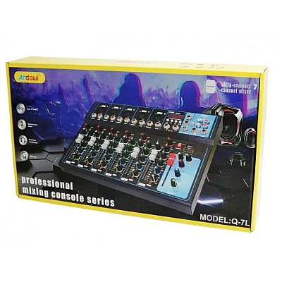 Mixer Professional cu 7 canale mp3 Andowl Q 7L Mixer Professional cu 7 canale mp3 Andowl Q 7L