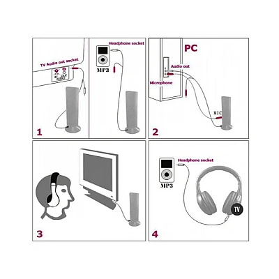 Casti wireless 5 in 1 fara fir Andowl QY 2001 Casti wireless 5 in 1 fara fir Andowl QY 2001