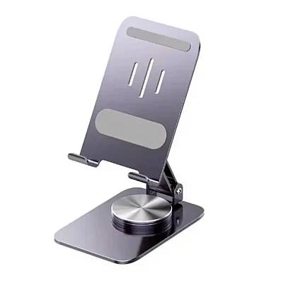 Suport telefon de birou pliabil din aluminiu cu rotire la 360 grade Andowl Q ZJ391 Suport telefon de birou pliabil din aluminiu cu rotire la 360 grade Andowl Q ZJ391