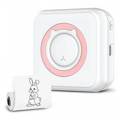 Mini imprimanta termica portabila pentru telefon 1 rola inclusa Mini imprimanta termica portabila pentru telefon 1 rola inclusa