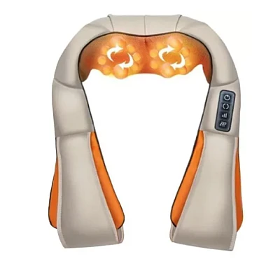 Aparat de Masaj Gat Umeri Spate Cervical Lombar Role 3D Infrarosu 24W Bej Aparat de Masaj Gat Umeri Spate Cervical Lombar Role 3D Infrarosu 24W Bej