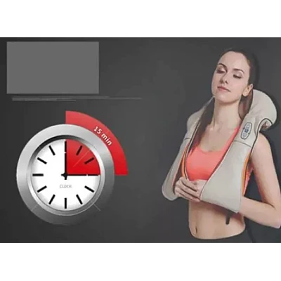 Aparat de Masaj Gat Umeri Spate Cervical Lombar Role 3D Infrarosu 24W Bej Aparat de Masaj Gat Umeri Spate Cervical Lombar Role 3D Infrarosu 24W Bej