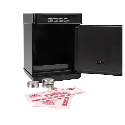 Pusculita ATM interactiva tip Seif deschidere cu pin sunete si lumina Pusculita ATM interactiva tip Seif deschidere cu pin sunete si lumina