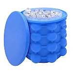 Frapiera gheata 2 IN 1 din silicon si forma pentru cuburi de gheata